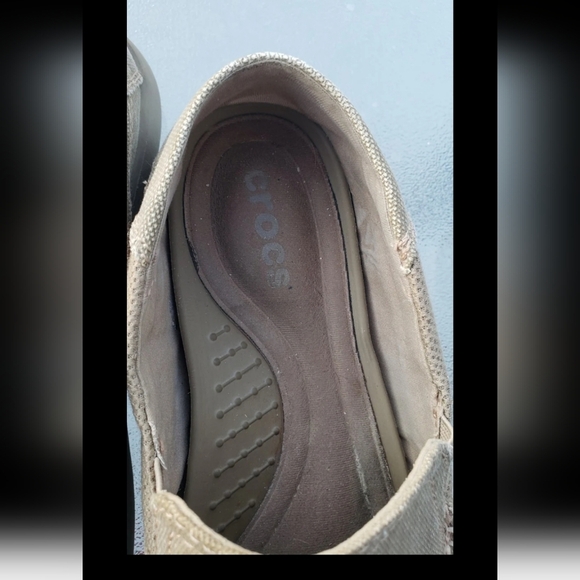 Crocs Santa Cruz Shoes Men’s 9 Taupe Slip-On Comfort Casual Loafers 2020… - Picture 8 of 11